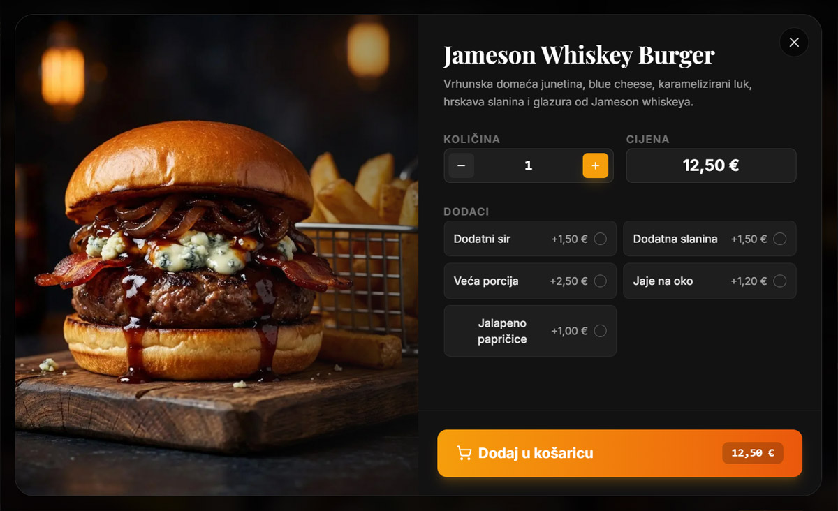 Mobile Ordering Interface